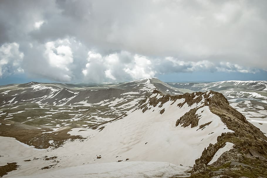 nature, mountain, outdoors, mountain range, peak, ice, slope HD wallpaper