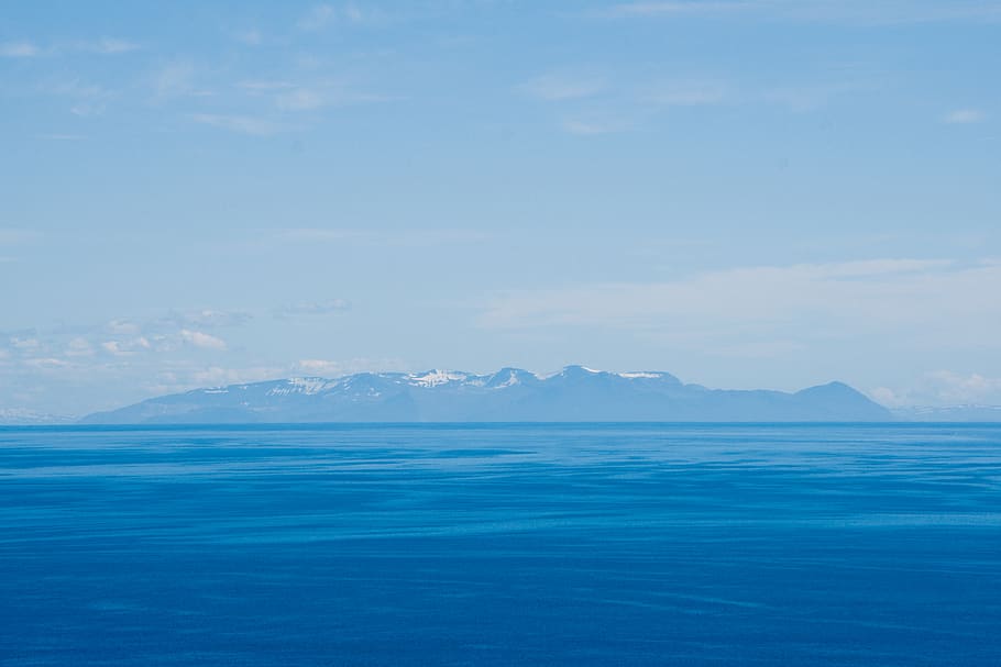 ocean, sea, view, siteseeing, water, atlantic, blue, sky, waves HD wallpaper