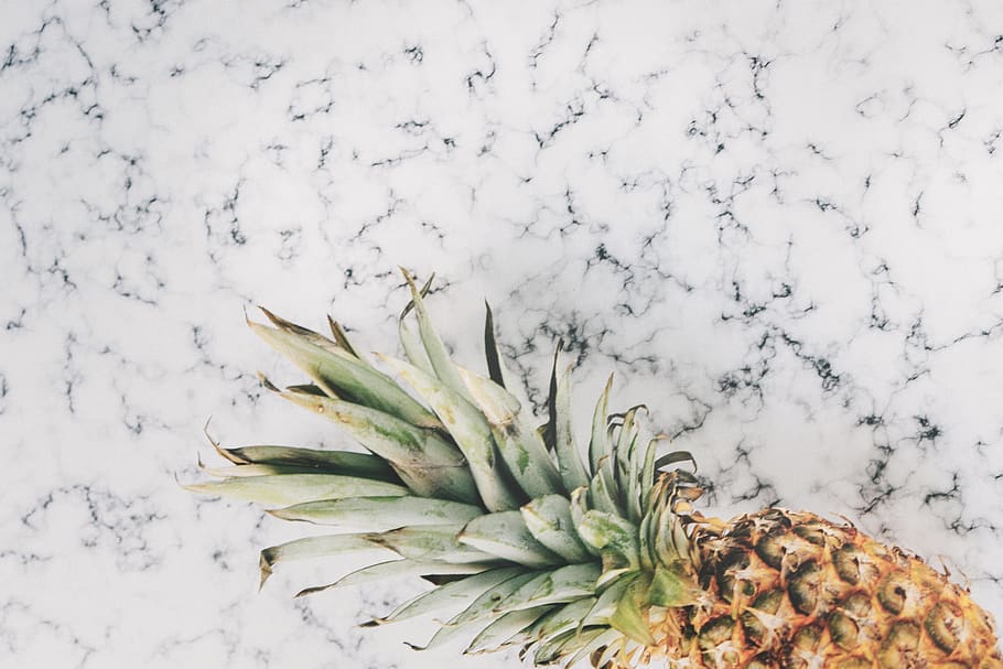 Pineapple Fruit, bright, close-up, cold, colors, flat lay, food HD wallpaper