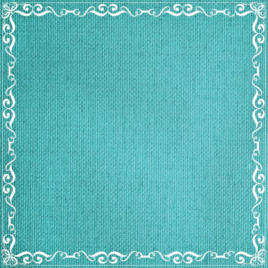 design, floral, frame, blue, beautiful, fabric, material, texture HD wallpaper