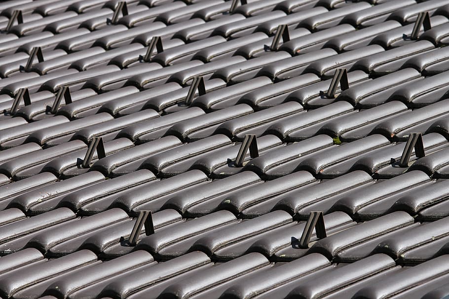 roof tiles, covered, roof shingles, housetop, concrete, shiny, HD wallpaper