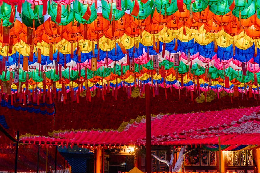 multi colored, large group of objects, hanging, abundance, side by side HD wallpaper