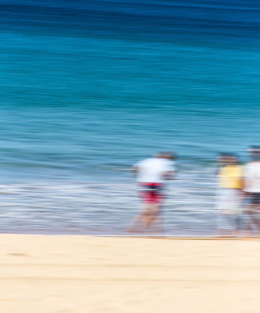 manly, sea, ocean, beach, australia, person, sand, outdoor, HD wallpaper