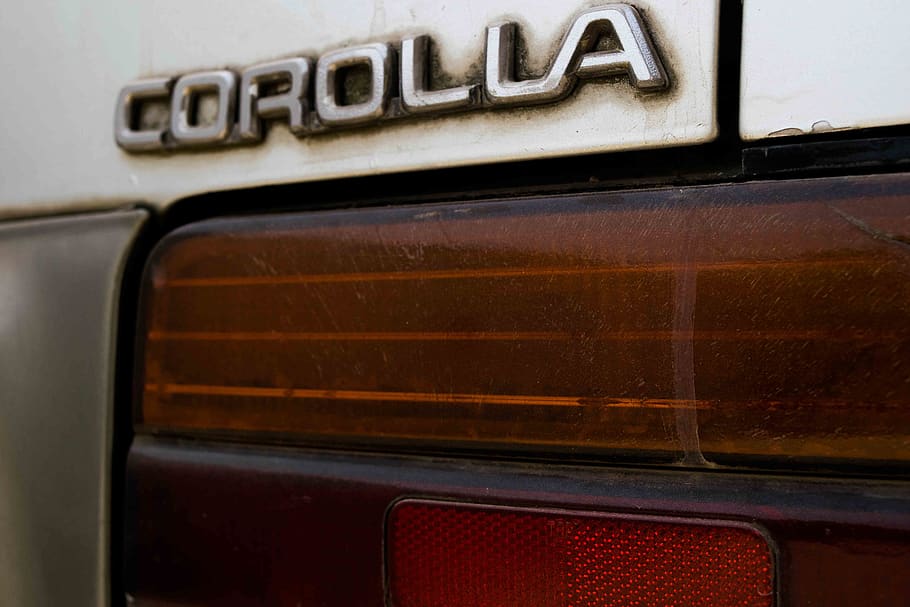 lights, corolla, toyota, car, retro, old, grunge, text, no people HD wallpaper