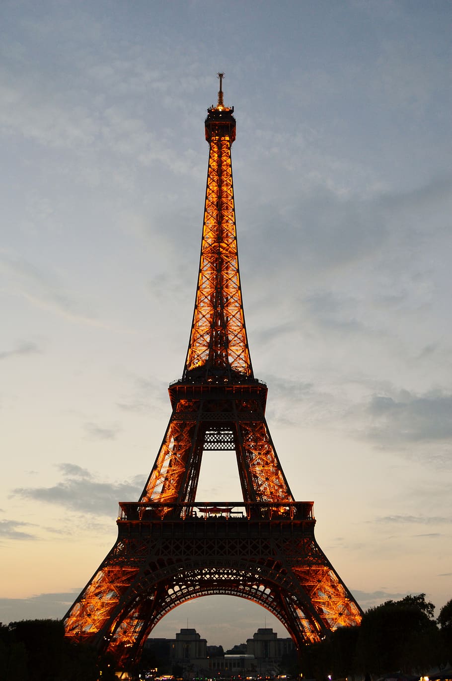 Eiffel Tower, architecture, city, wallpaper, HD wallpaper, iphone wallpaper