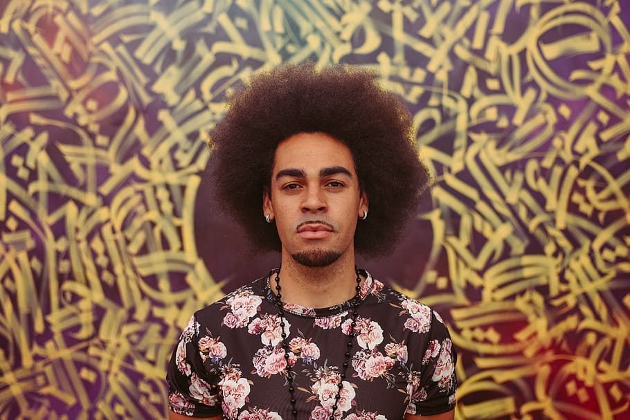 Hd Wallpaper Man Male Afro Wall Decor Art Graffiti Mural Fashion Wallpaper Flare