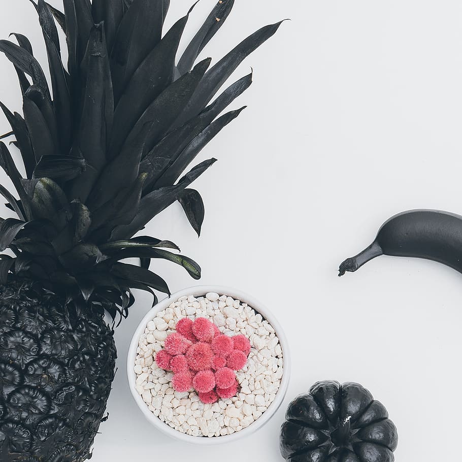 black pineapple, plant, fruit, food, london, canada, scott webb photography, HD wallpaper