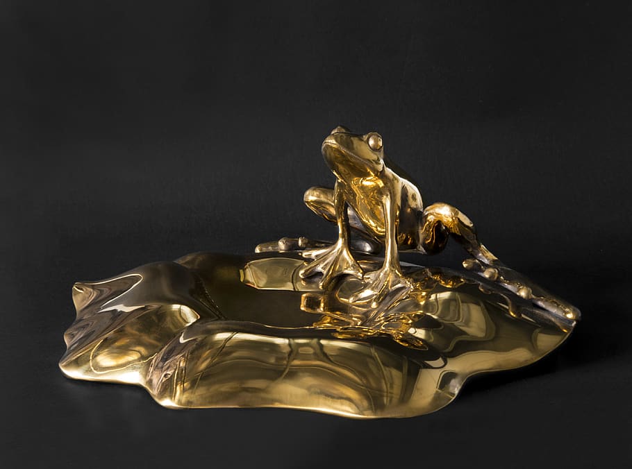 frog, copper, handmade, oriento, art, studio shot, indoors HD wallpaper