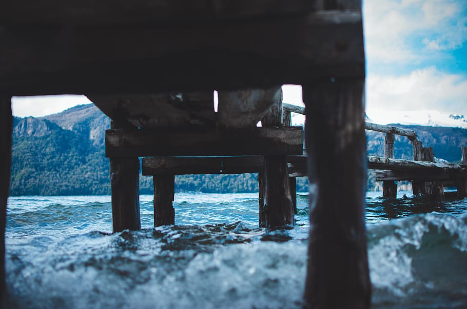 Jetty, architecture, dock, ocean, sea, water, pier, built structure HD wallpaper