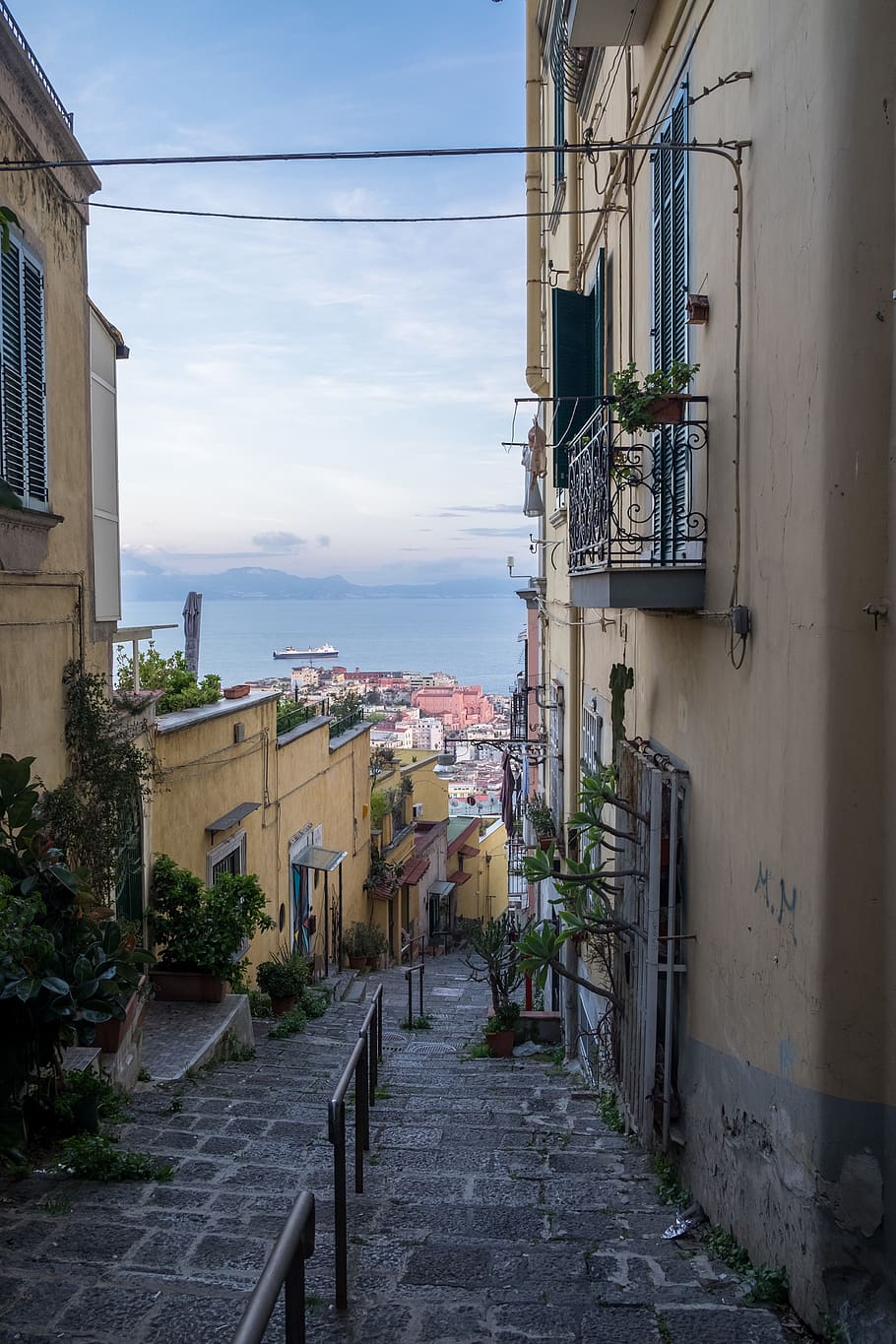 walkway, path, home decor, sidewalk, flagstone, naples, pavement HD wallpaper