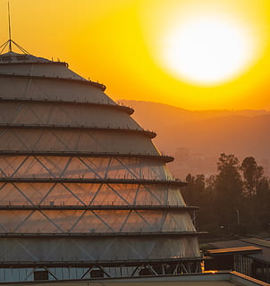 rwanda, kigali, 64waves, sunset, city, landscape, sky, architecture HD wallpaper