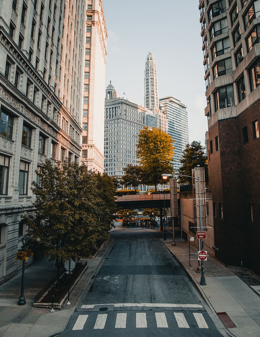 empty city streets during day, building exterior, architecture HD wallpaper