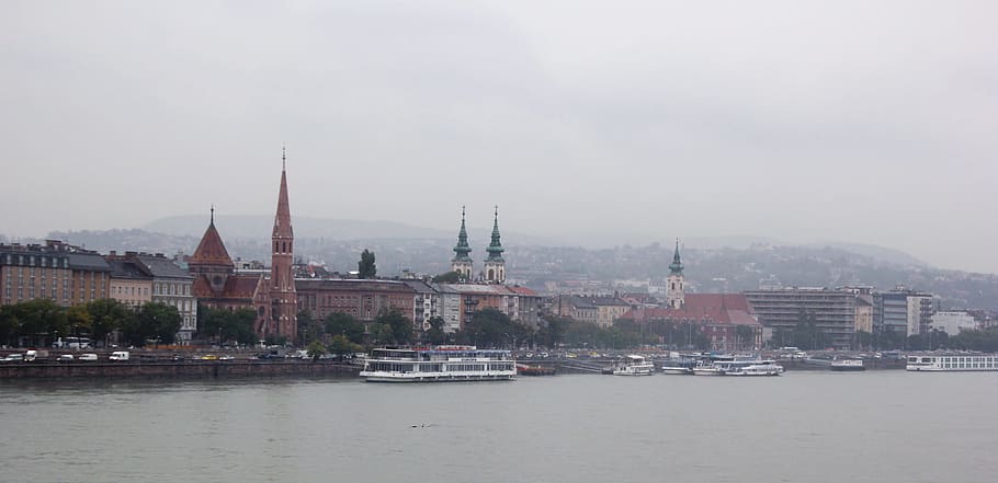 cityscape, Budapest, nautical vessel, transportation, water HD wallpaper