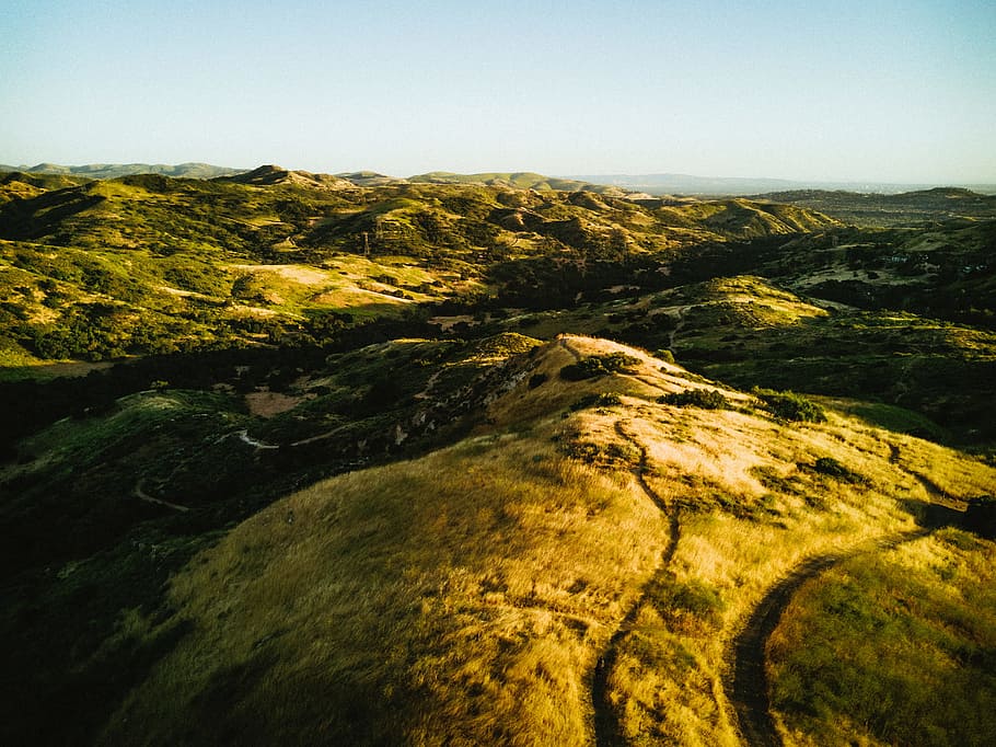 nature, green, hills, landforms, sky, environment, landscape HD wallpaper
