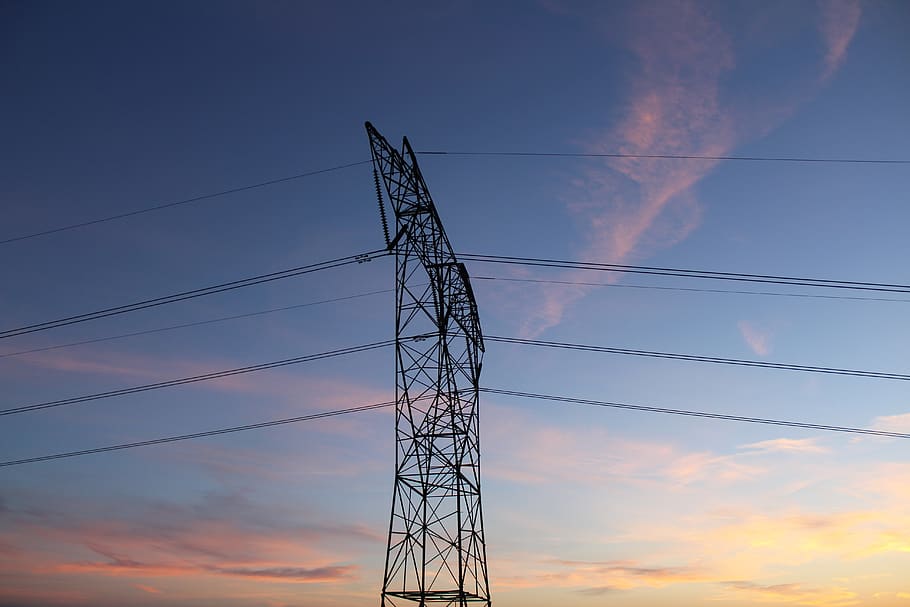 summer, nature, sun, sunset, power, wire, june, sunlight, cloud HD wallpaper