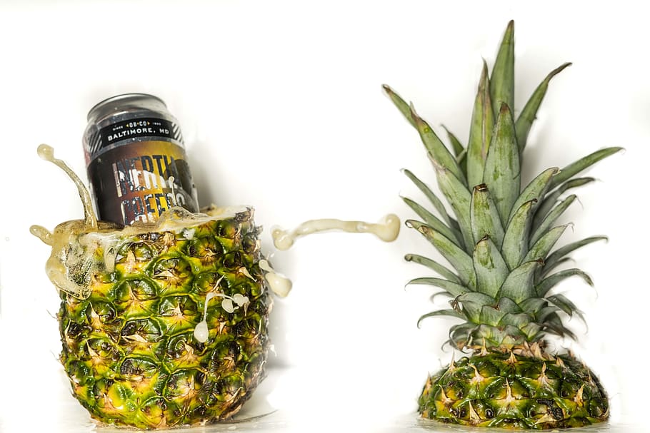 pineapple fruit, food and drink, white background, healthy eating HD wallpaper