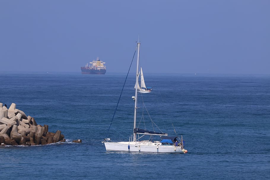 sky, blue, vacation, vessel, darkness, tanker, knot, vision HD wallpaper