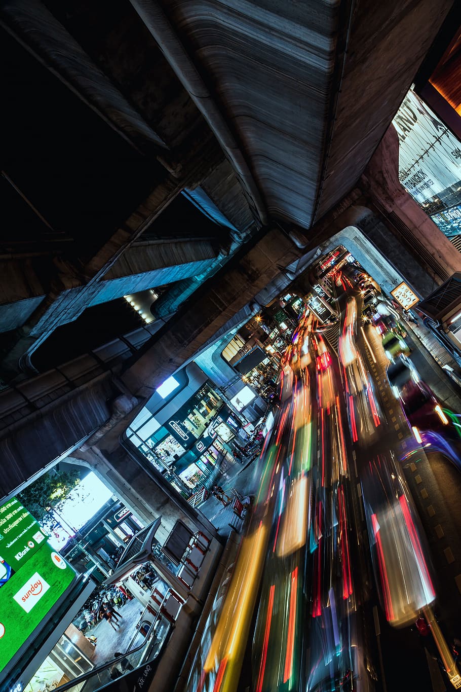 long exposure photography of cars on street, road, light, night HD wallpaper