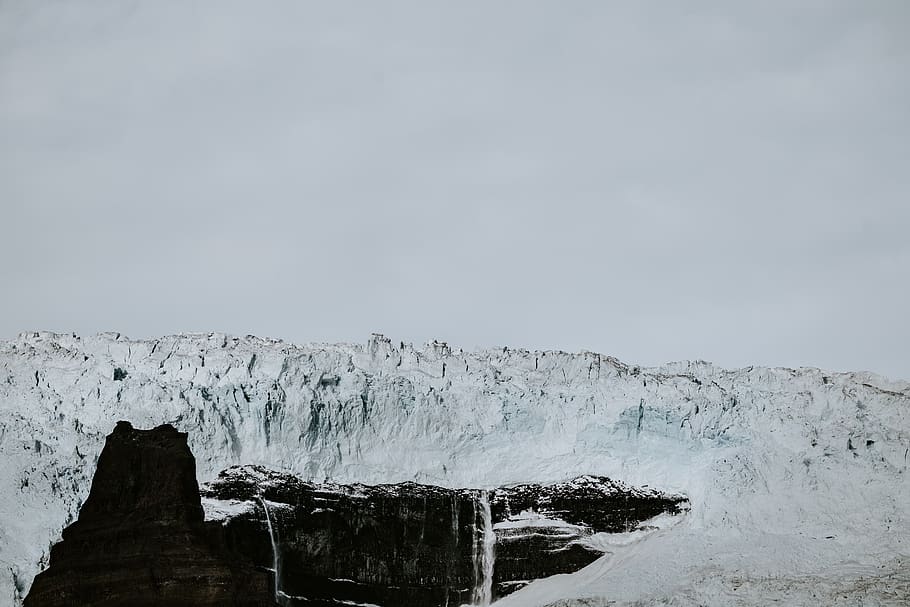 iceberg during daytime, outdoors, mountain, nature, snow, glacier HD wallpaper