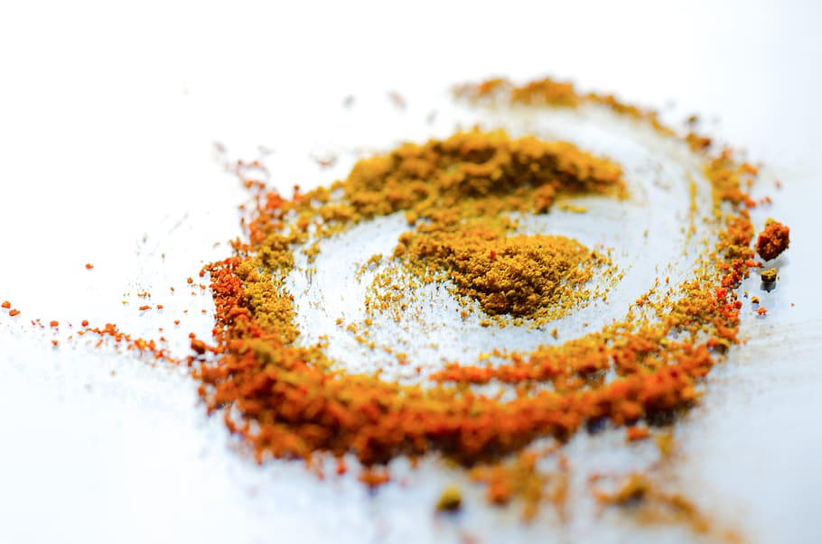 Brown Powers, aromatic, cinnamon, close-up, curry, dry, herbs HD wallpaper