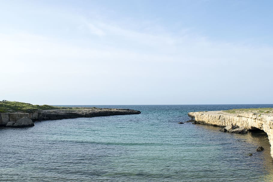 italy, monopoli, water, sea, beauty in nature, sky, scenics - nature HD wallpaper