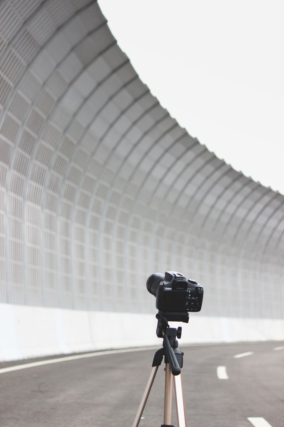 black camera with stand, tripod, electronics, photographer, photography HD wallpaper