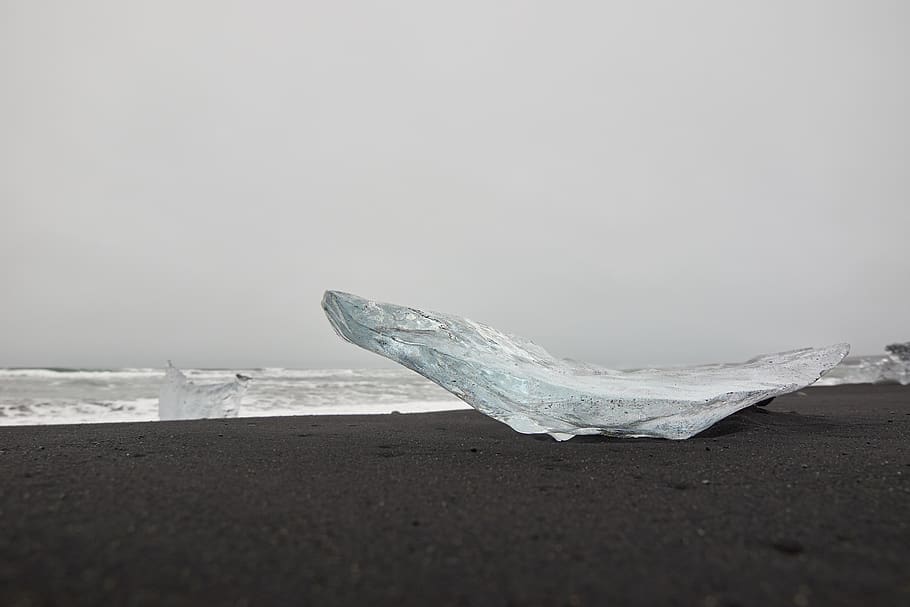 white and gray bed mattress, outdoors, nature, ice, water, iceland