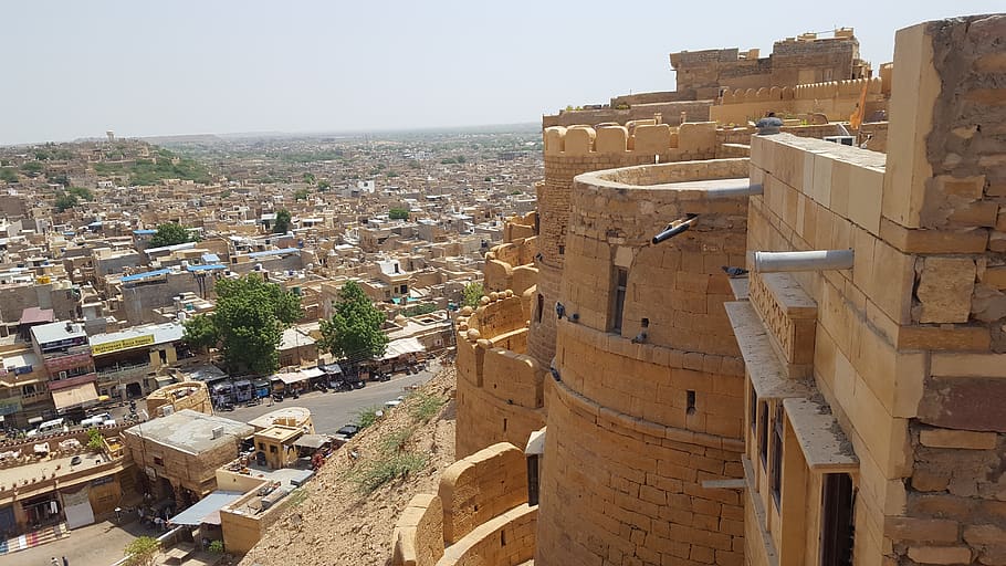 india, jaisalmer, fortress, jaisalmer fort, gate, rajasthan, HD wallpaper