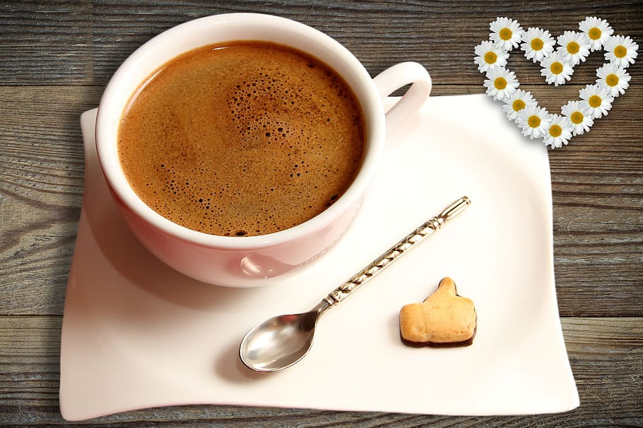 cafe, coffee, cup, spoon, plate, biscuit, like, caffeine, espresso HD wallpaper