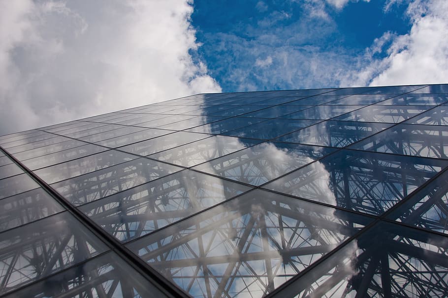 cloud, architecture, sky, sunlight, roof, skyscraper, reflection HD wallpaper