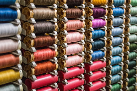 reels, threads, coil, sewing, needle, crafts, design, stitch HD wallpaper