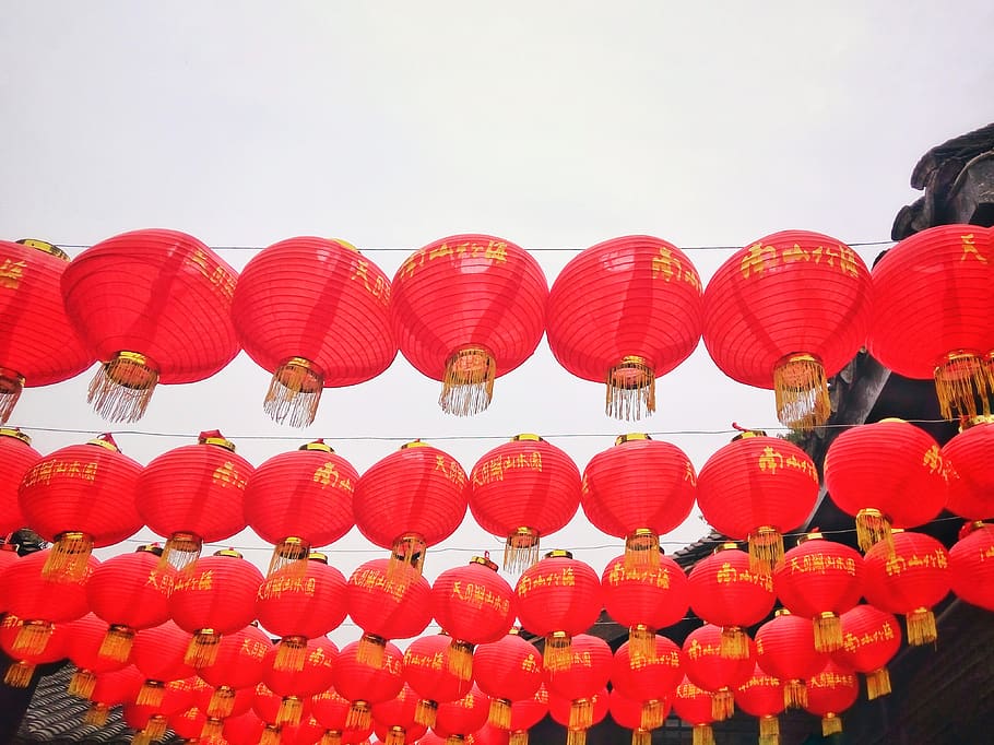 china, changzhou, tianmu lake, ethic, culture, lantern, festival, HD wallpaper