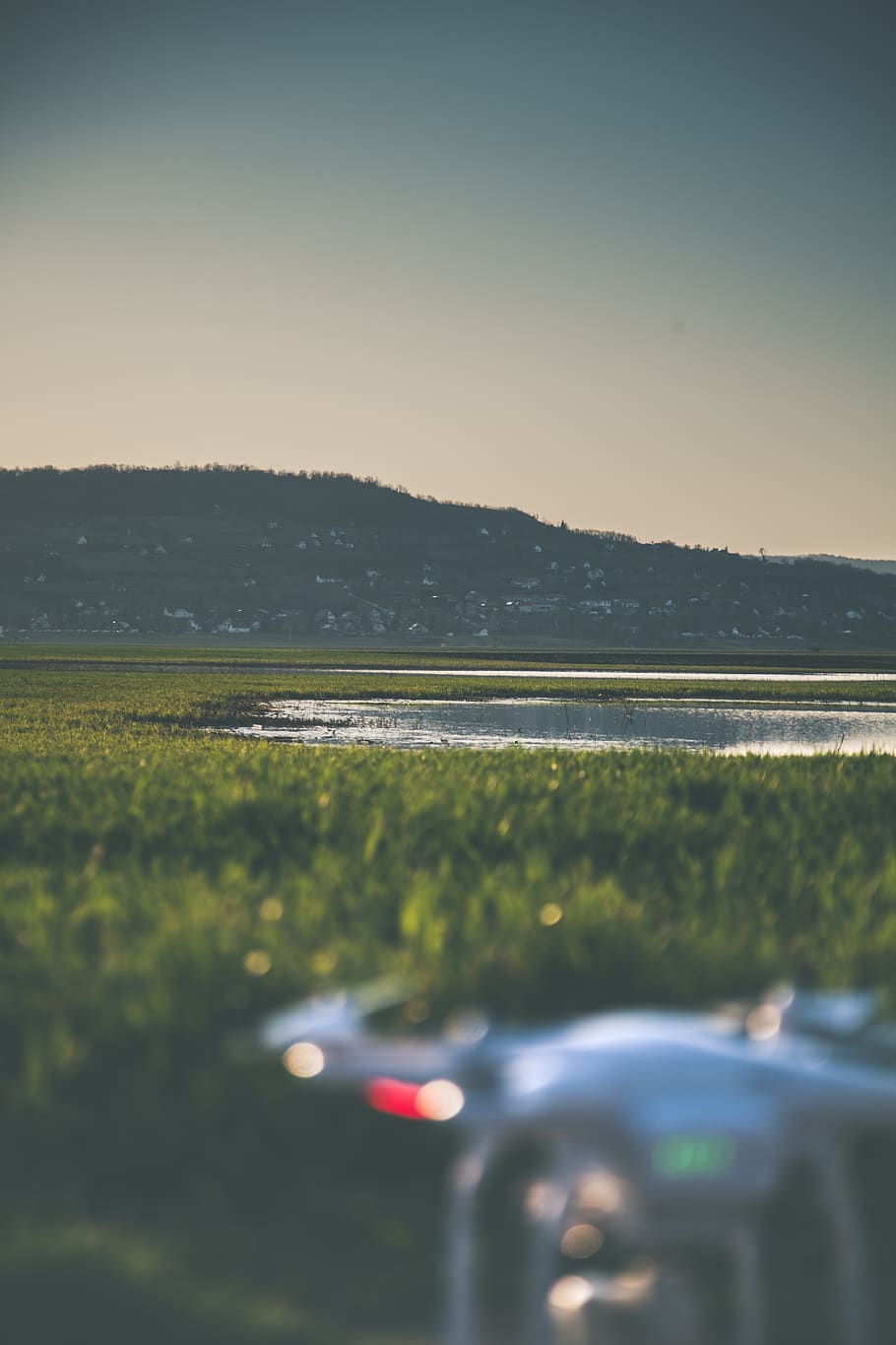 Grass Field, blur, blurred background, daylight, dji, drone, green HD wallpaper