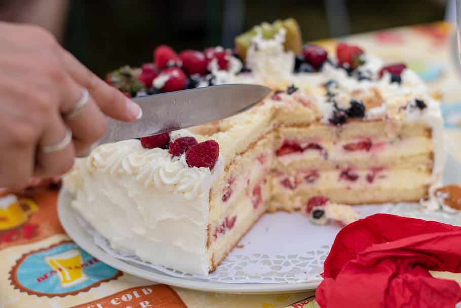 cake, wedding, celebration, human hand, food, food and drink HD wallpaper