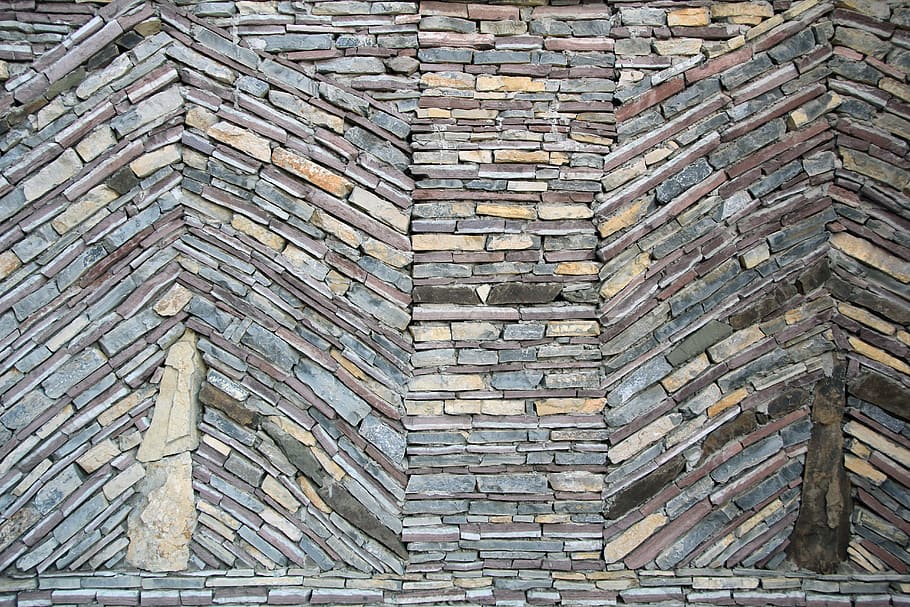 stone, wall, gray, grey, brick, slate, background, surface HD wallpaper