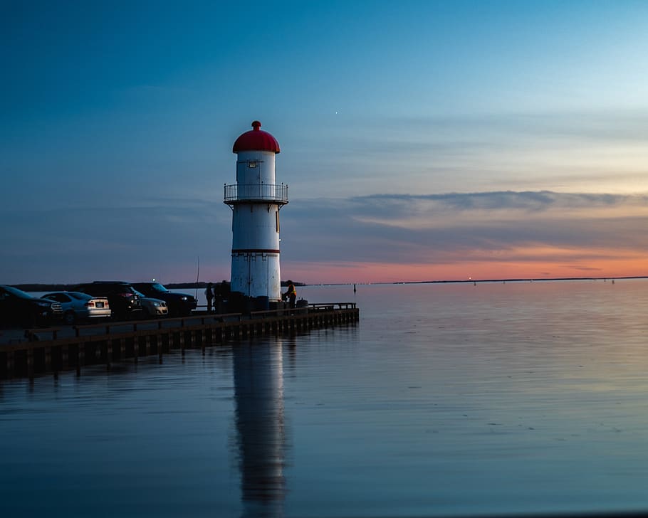 beacon, building, architecture, tower, lighthouse, waterfront HD wallpaper