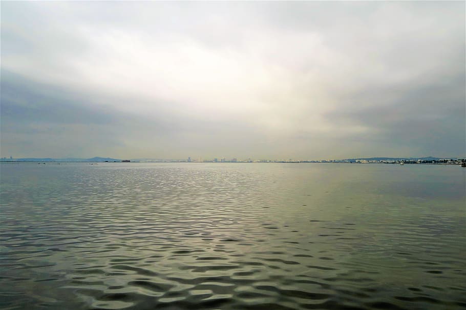 marine, sky, clouds, beach, nature, travel, reflection, water HD wallpaper