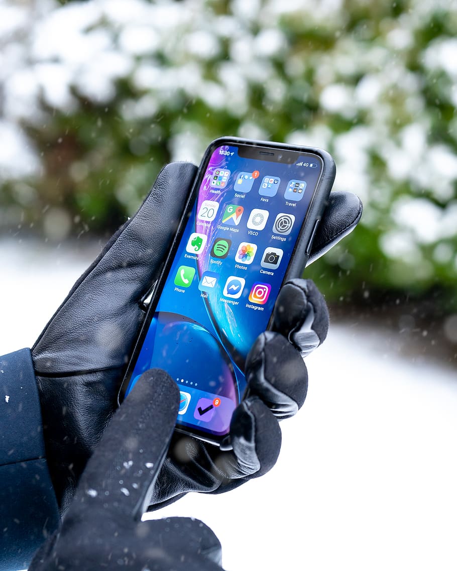 person using space gray iPhone X, electronics, cell phone, mobile phone HD wallpaper