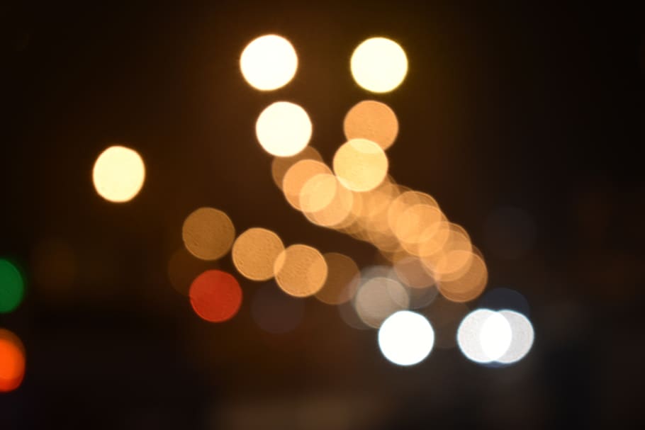 lights, night, dark, lamp, blur, illuminated, defocused, lighting equipment HD wallpaper
