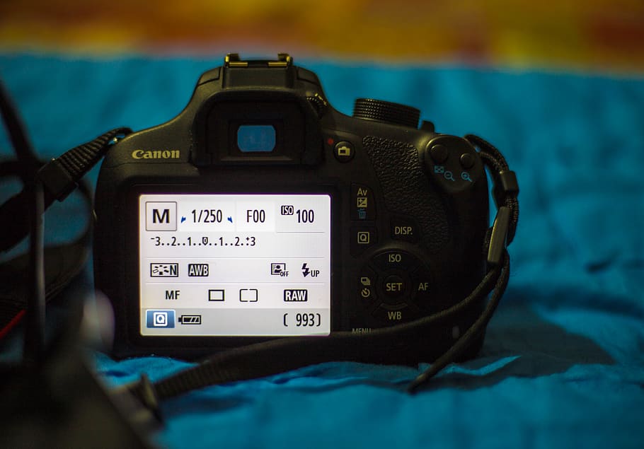 camera, dslr, canon, technology, number, close-up, communication HD wallpaper