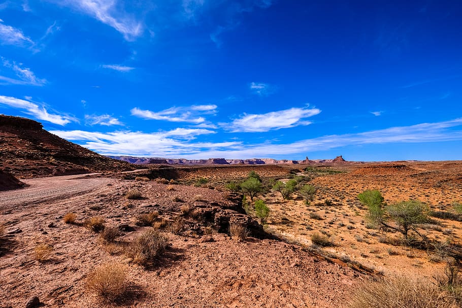 rough road on desert, ground, nature, outdoors, soil, dirt road HD wallpaper