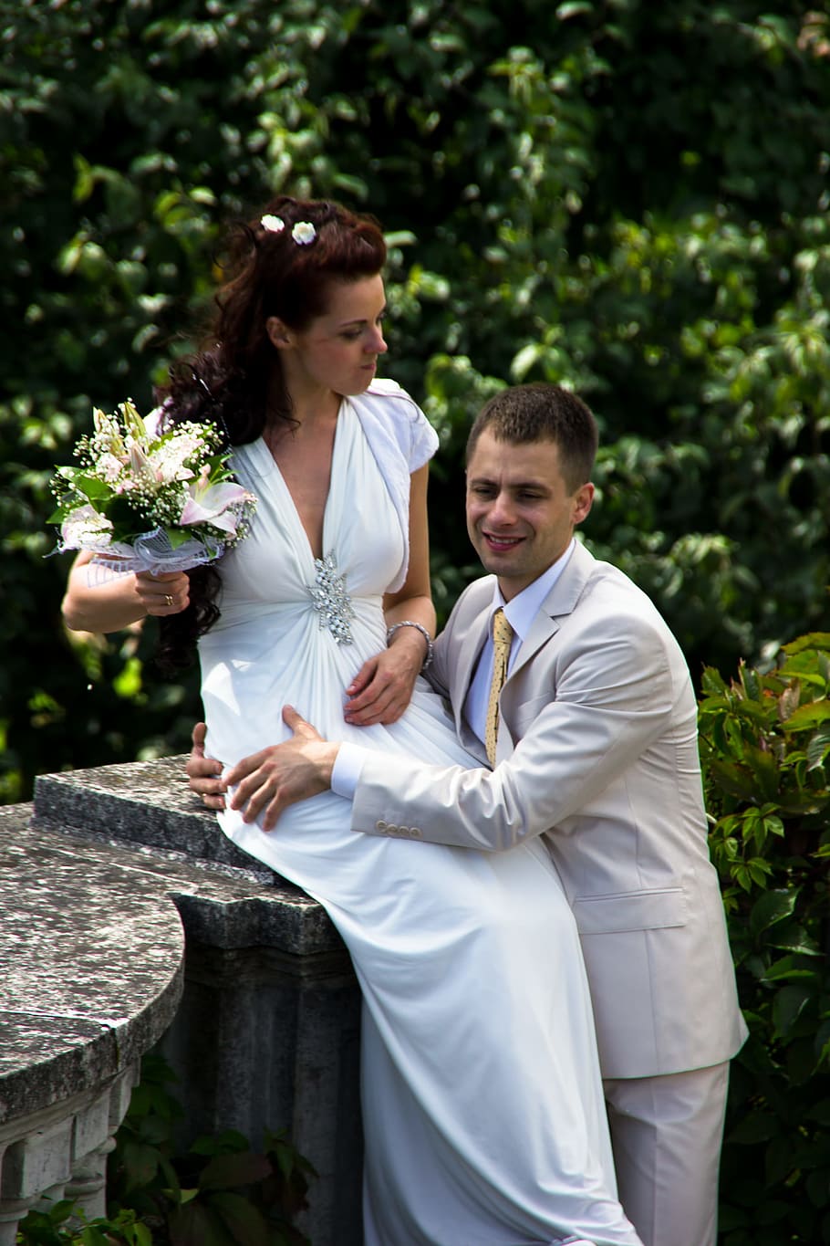 marriage, people, together, two, wedding, white, woman, young HD wallpaper