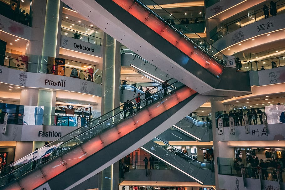 china, beijing, architecture, built structure, shopping mall