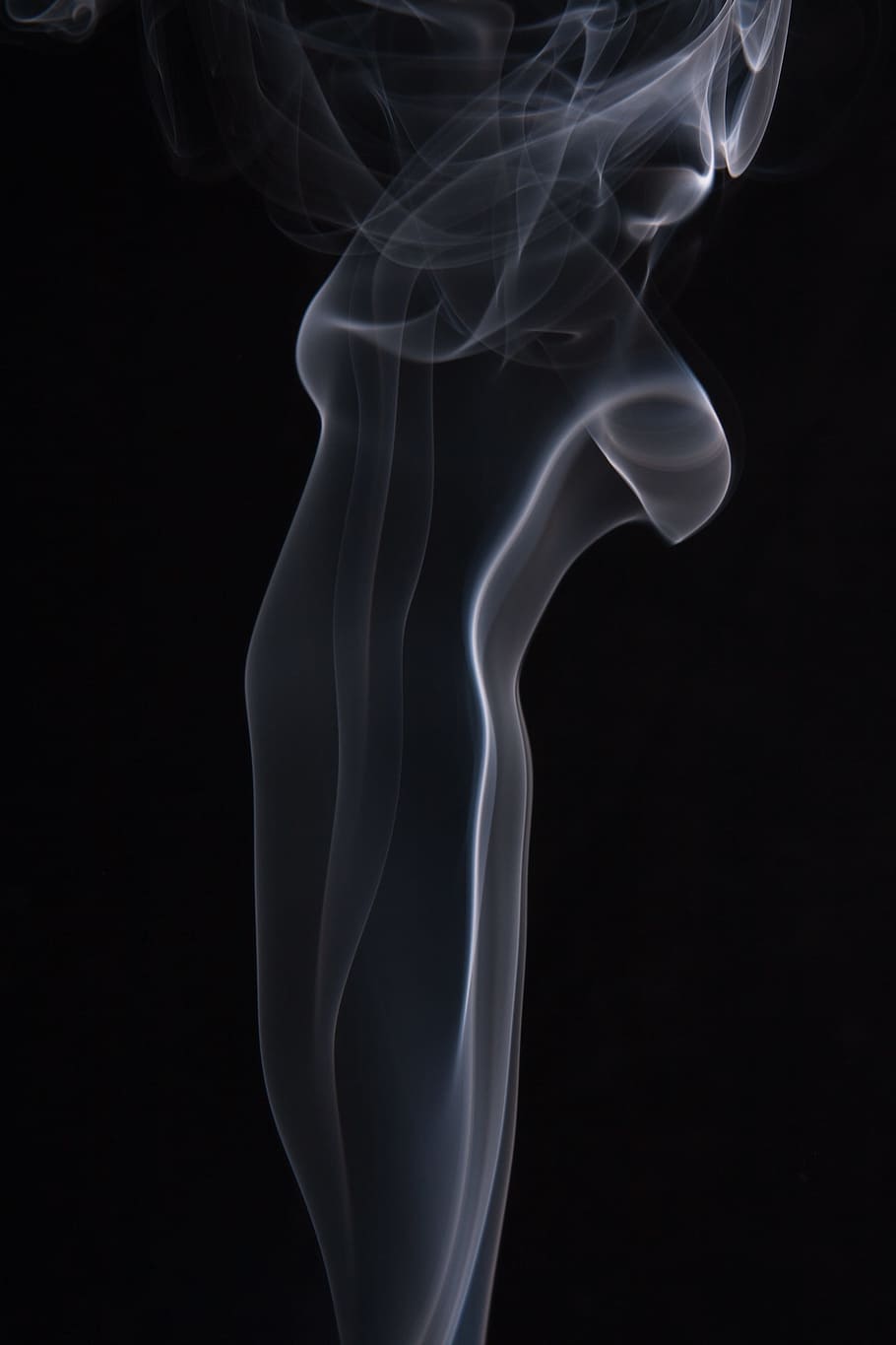 smoke, abstract, shapes, black, texture, background, fog, effect HD wallpaper