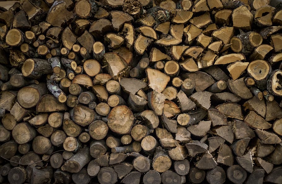 stack of firewoods, backgrounds, full frame, log, large group of objects HD wallpaper