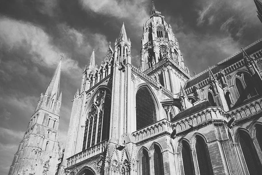 france, bayeux, low angle view, architecture, built structure HD wallpaper