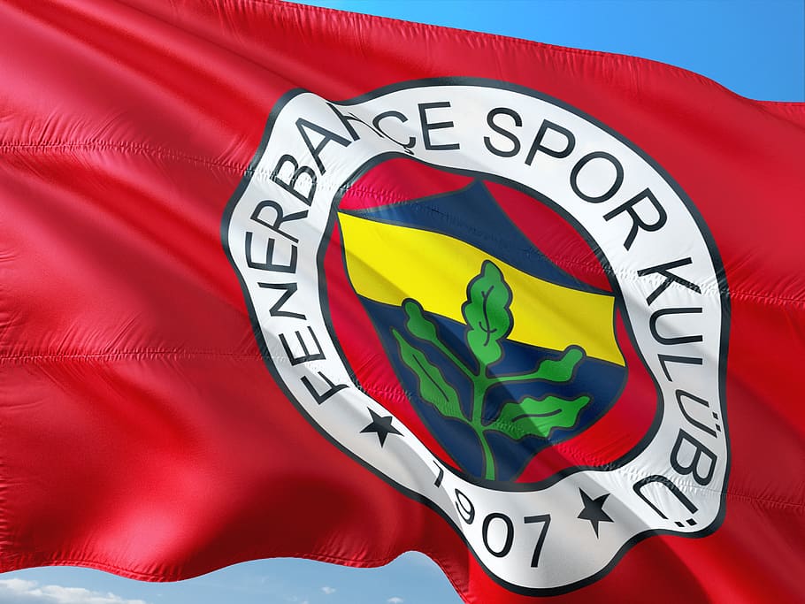football, international, turkey, sportoto süperlig, flag, fenerbahce istanbul, HD wallpaper