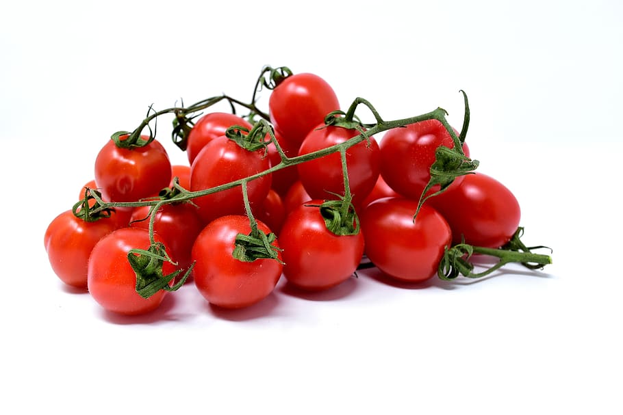 tomatoes, trusses, red, vegetables, food, vegetarian, healthy HD wallpaper