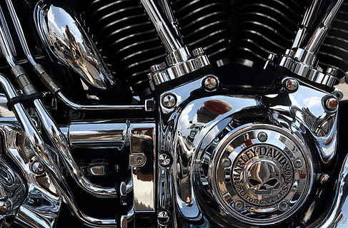 motorcycle, harley, davidson, chrome, chromed, overrated, overpriced HD wallpaper
