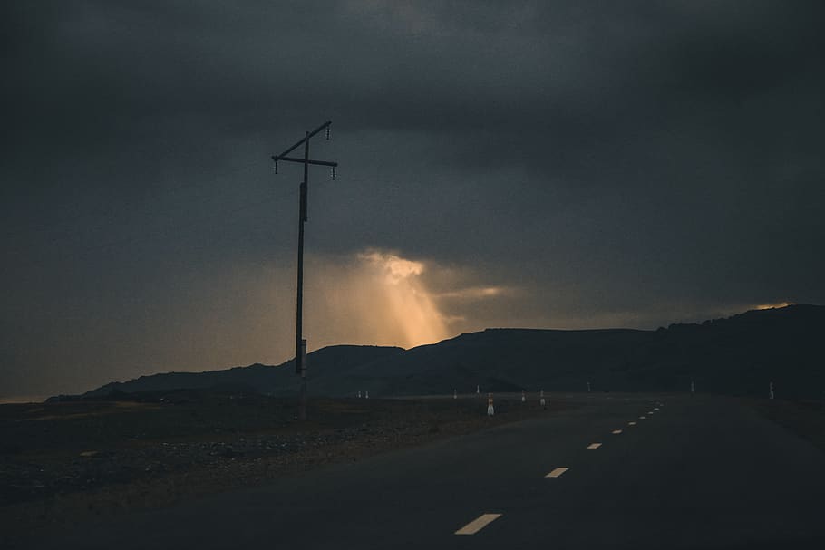 mongolia, arkhangai, cloudy, sunny, beautiful, nature, dark HD wallpaper